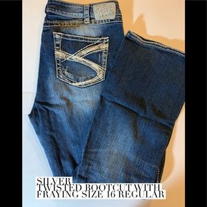 Silver Jeans Suki Twisted bootcut 16 regular